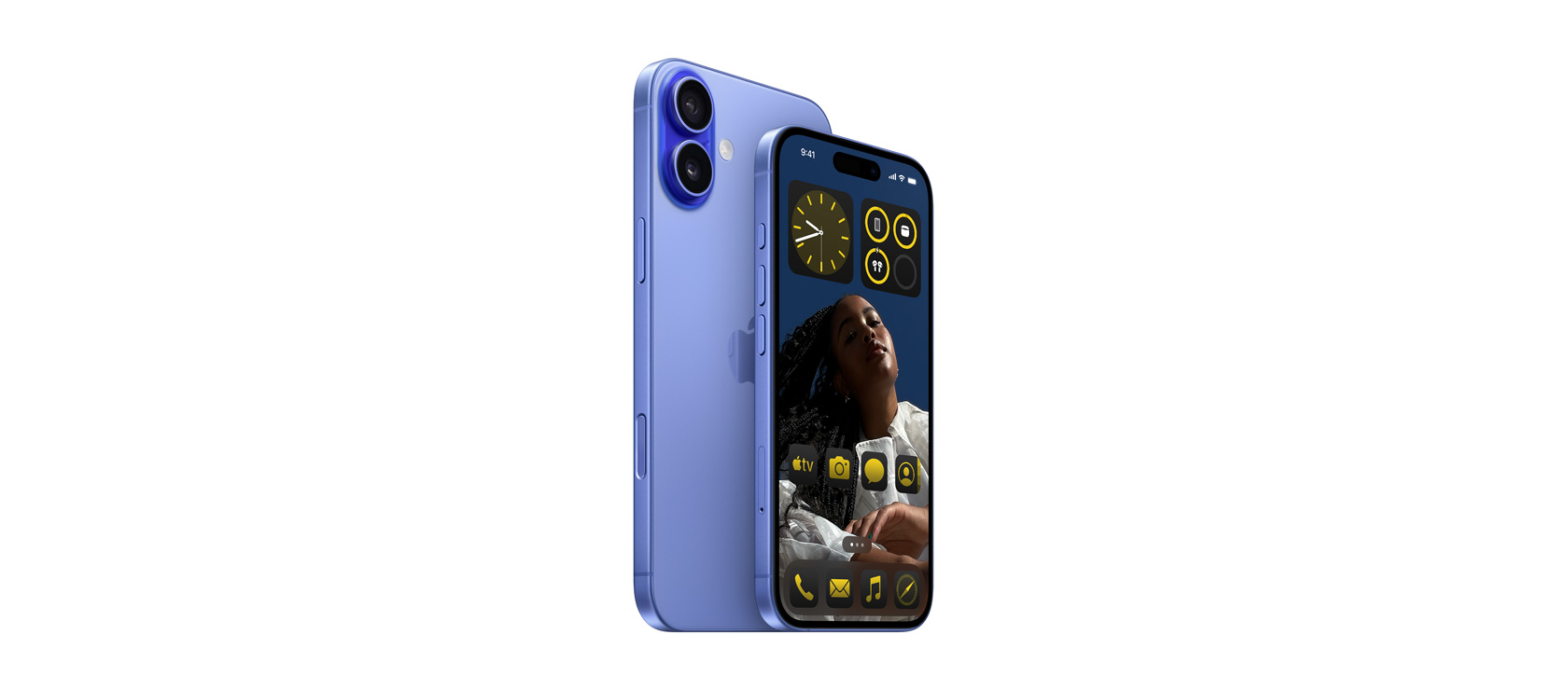 iPhone 16 Plus 6,7 cala i iPhone 16 6,1 cala w kolorze ultramaryny
