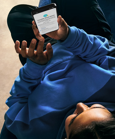 iPhone 15 Pro Max seen from above looking down at it, UI reads Health, Sleep Apnoea