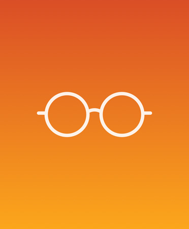 Illustration blanche de lunettes