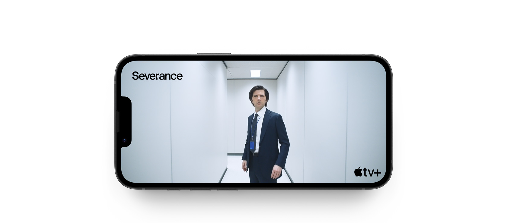 Una imagen estática de una escena de la serie Severance de Apple TV+.