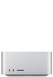 Vista frontal de una Mac Studio
